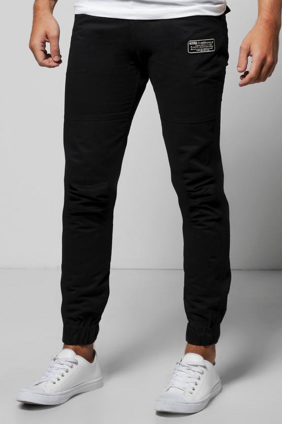 Badged Chino Trousers